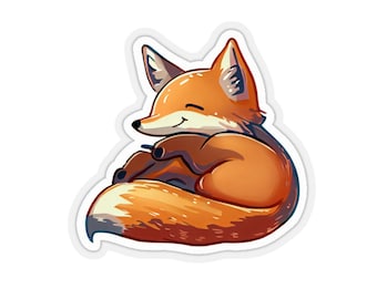 Calm Sleeping Fox Sticker