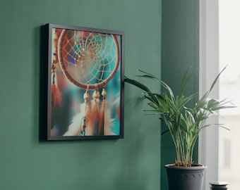 Bright Dreamcatcher Boho Wall Art (Digital print for DIY)
