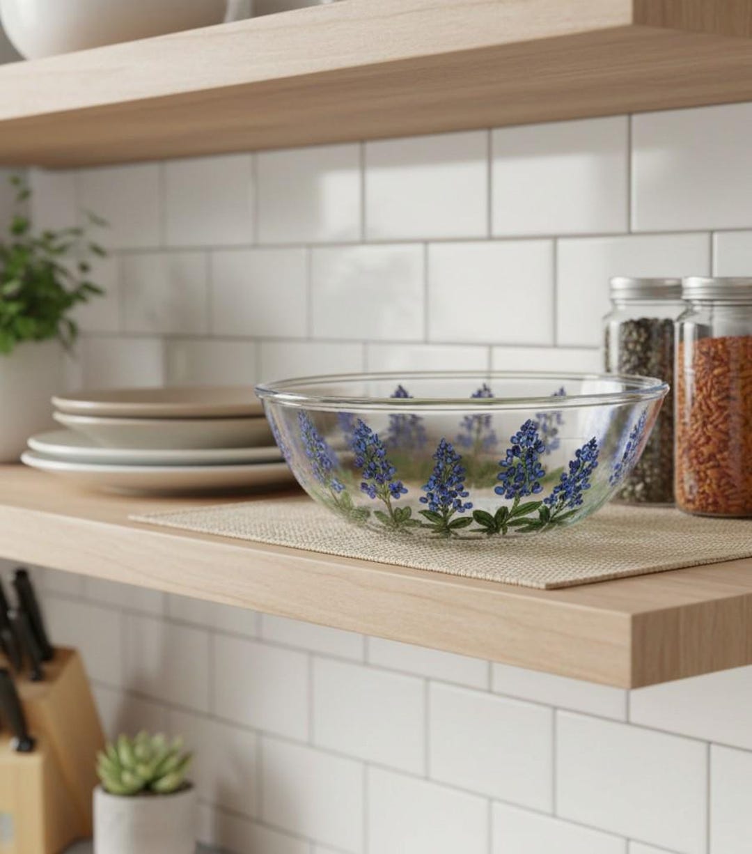 Custom Painted Salad Bowl - Etsy