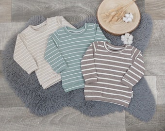 Sweater rib jersey stripes size 62-152