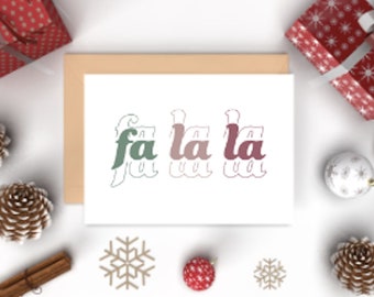 christmas party invite SVG, christmas party invite template FaLaLa, Holiday season, Holiday Party