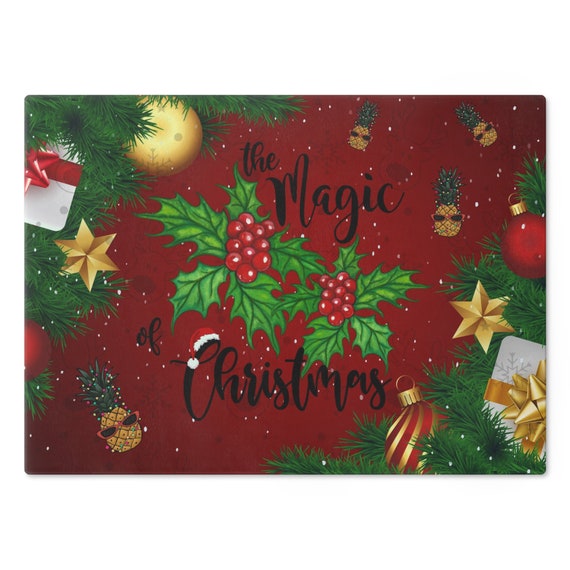 Red glass cheap chopping boards