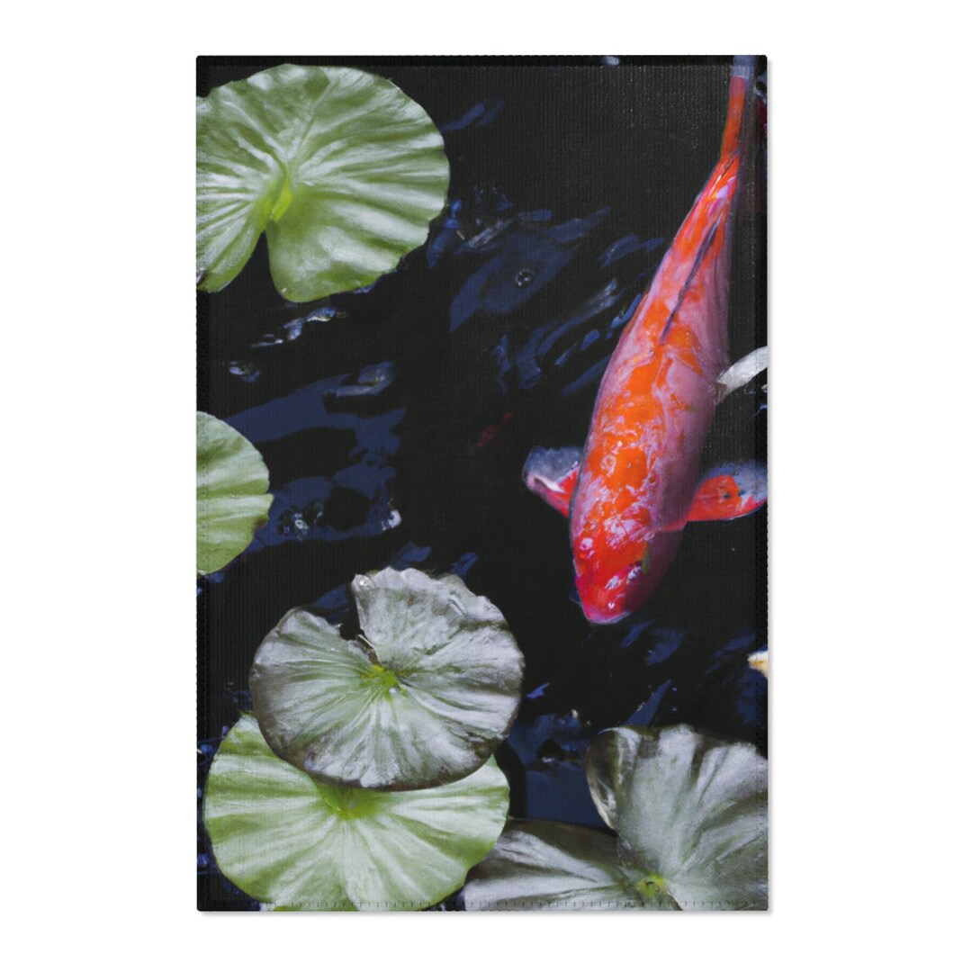 Area Rugs Koi Fish special Etsy