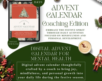 Mental Health Advent Calendar, Christmas Self Care (Digital Download)
