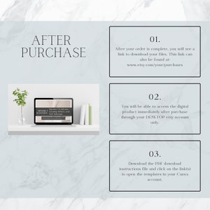 Puede incluir: Una lista de productos digitales para una gu&iacute;a descargable sobre el s&iacute;ndrome del impostor, las creencias limitantes y el autosabotaje. La gu&iacute;a se titula "MINDSET MASTERY: Imposter Syndrome, Limiting Beliefs, and Self-Sabotage". La imagen muestra la pantalla de una computadora port&aacute;til que muestra la gu&iacute;a, una planta en maceta y una pila de libros sobre una superficie blanca. La imagen tambi&eacute;n incluye tres pasos numerados para acceder al producto digital despu&eacute;s de la compra.