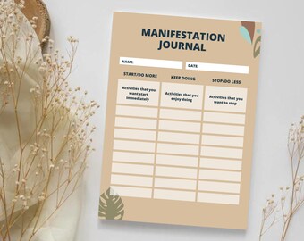 Diario de Manifestación, Ley de Atracción, Tablero de Visión (Descarga Digital)