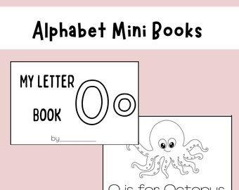 Alphabet Mini Books N-Z for Emergent Readers and Preschool Activities