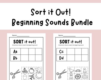 Pack d'apprentissage précoce : la phonétique, l'alphabet, à imprimer pour l'école à la maison