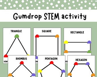 Gumdrop STEM Winter Activities and Worksheets for Preschool and Kindergarten
