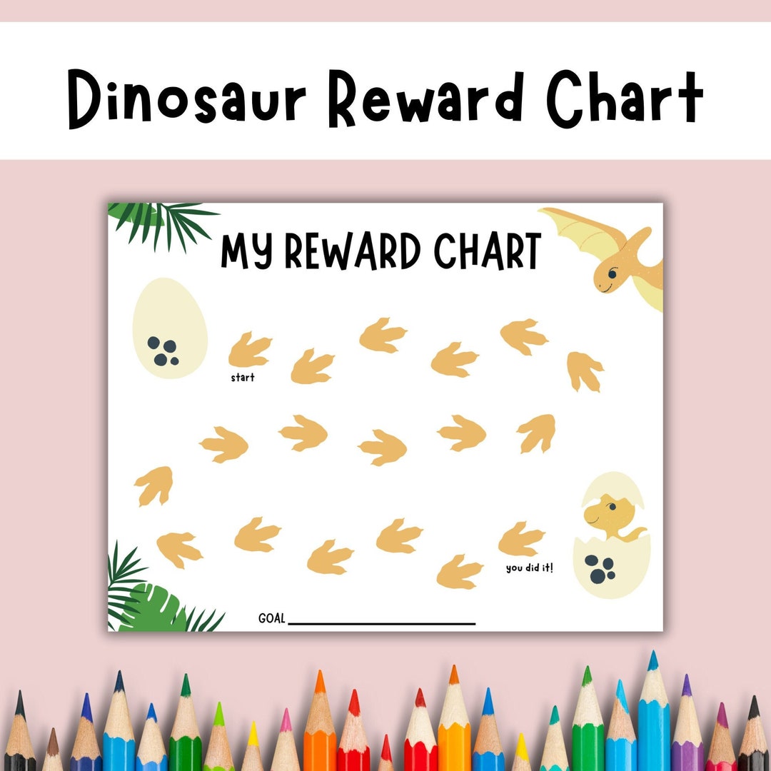 Dinosaur Reward Chart Reward Chart Dinosaurs Reward Chart Reward