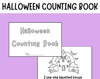 Halloween Counting Book for Kids: Printable Math & Reading Activity (PDF)