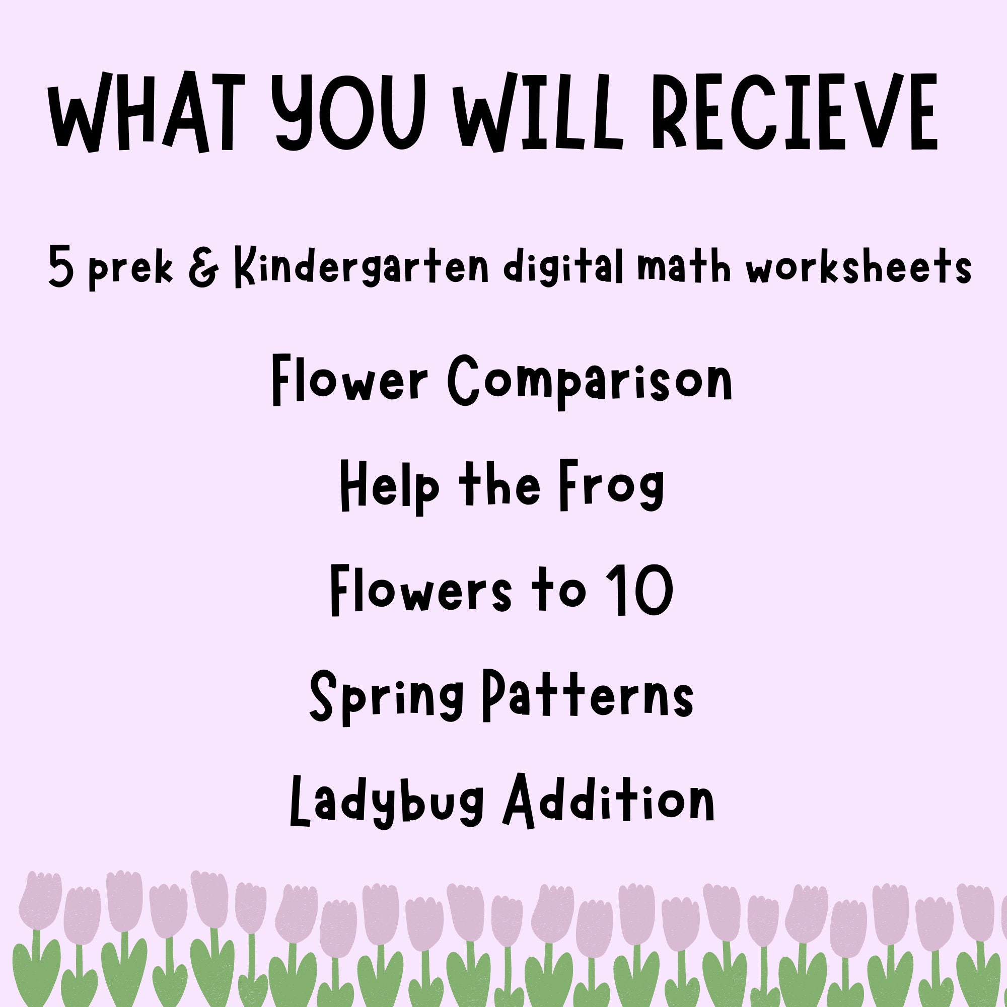 Spring Math Bundle Preschool Kindergarten Curriculum Worksheets ...