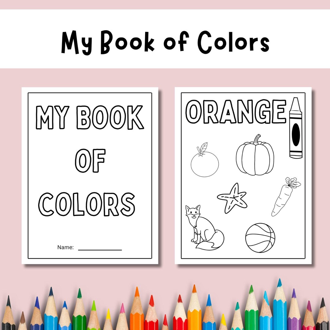 Coloring Pages Packet.pdf Color Learning Packet for Kids With Printable Coloring Pages - Etsy