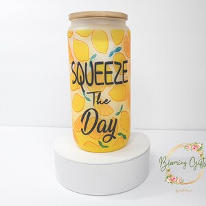 Lemon Squeezy Libey Glass can 16 oz. Glass Cup