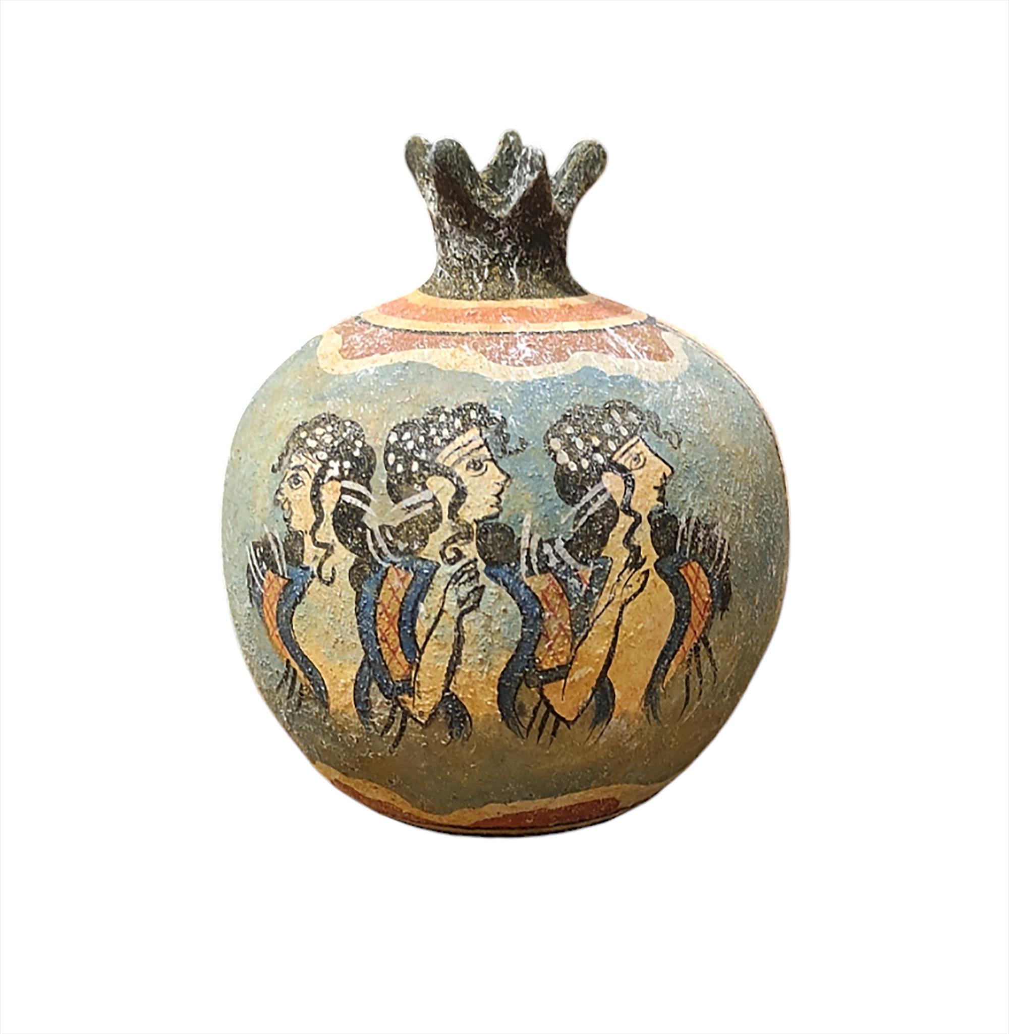 Een kijkje in Knossos | Minotaurus Kunst, Aardewerk & Fresco's