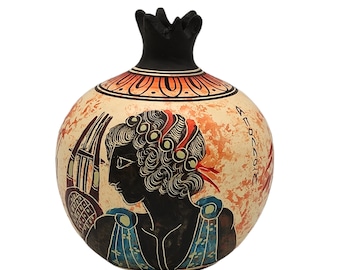 Ceramic Pomegranate Greek Mythology God Apollo