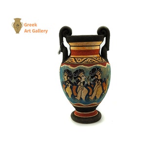 Ancient Greek Minoan Art, Ladies in Blue, Starfish, Greek Ceramics, Knossos fresco, Knossos Art