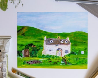 Barton Cottage Art Print | Sense and Sensibility, Jane Austen Gift