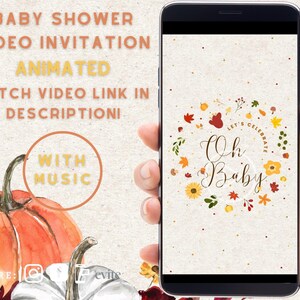 Fall Baby Shower Video Invitation