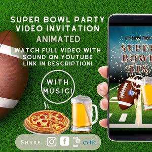 Super Bowl Party Video Invitation