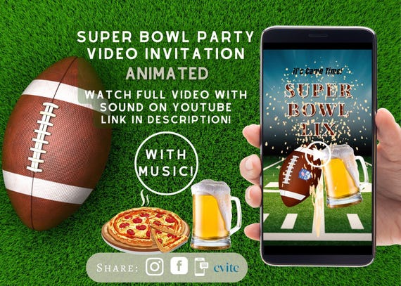 Super Bowl Party Video Invitation