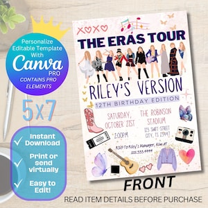 Birthday Era Invitation TEMPLATE