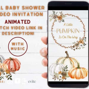 Fall Baby Shower Video Invitation