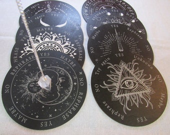 Pendulum Board + Crystal Pendulum (Pick One of Each)