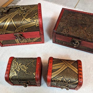 Wood Treasure Chest / Trinket Box (SM, M, LG)