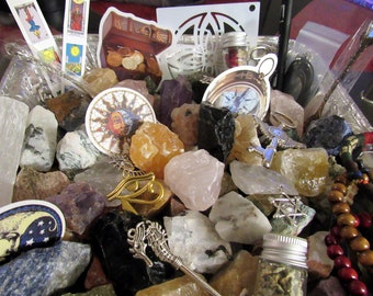 Raw/Rough Stones: Crystal Mystery Box, Lucky Scoop (1/2-lb or 1 lb)