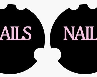 SVG Nail Display Tool for Left and Right Hands, Digital Download, Template, Laser Cutter, Laser Engrave, QR Code Sign