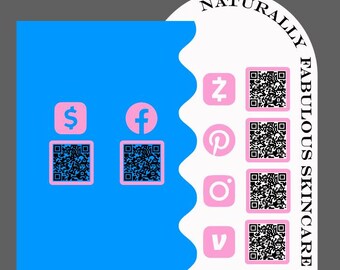 SVG Double Arch Sign with Business Card Holder and Wiggle Edge, Digital Download, Template, Laser Cutter, Laser Engrave, QR Code Sign