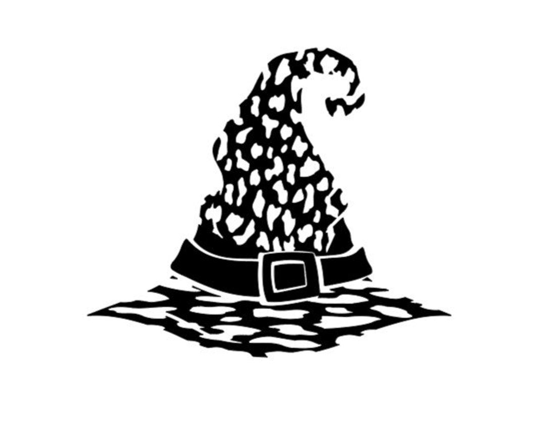 Witches Hat SVG Witches Leopard Hat SVG PNG File Digital Downloads - Etsy