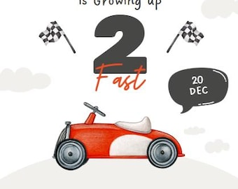 2nd birthday invitation party second birthday kids invitation