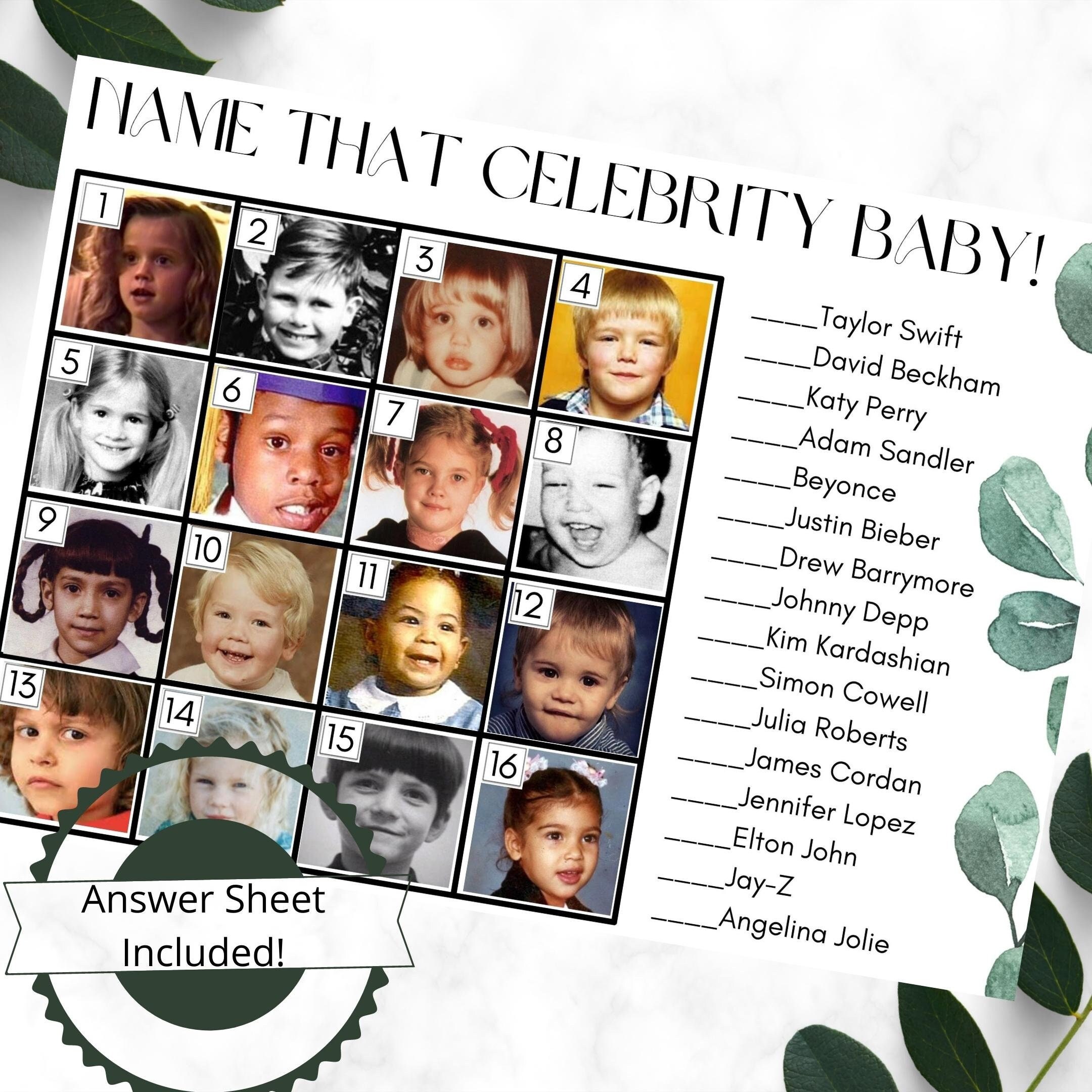 Printable Guess The Celebrity | ubicaciondepersonas.cdmx.gob.mx