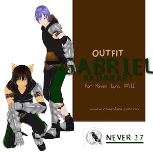 Outfit for VRoid == GABRIEL RAINHEART OUTFIT ==