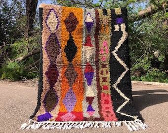 Handmade Moroccan Berber Rug: Custom Boujaad Wool Carpet