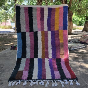 Custom Boujad Wool Rug: Hand-Knotted Moroccan Berber Rug