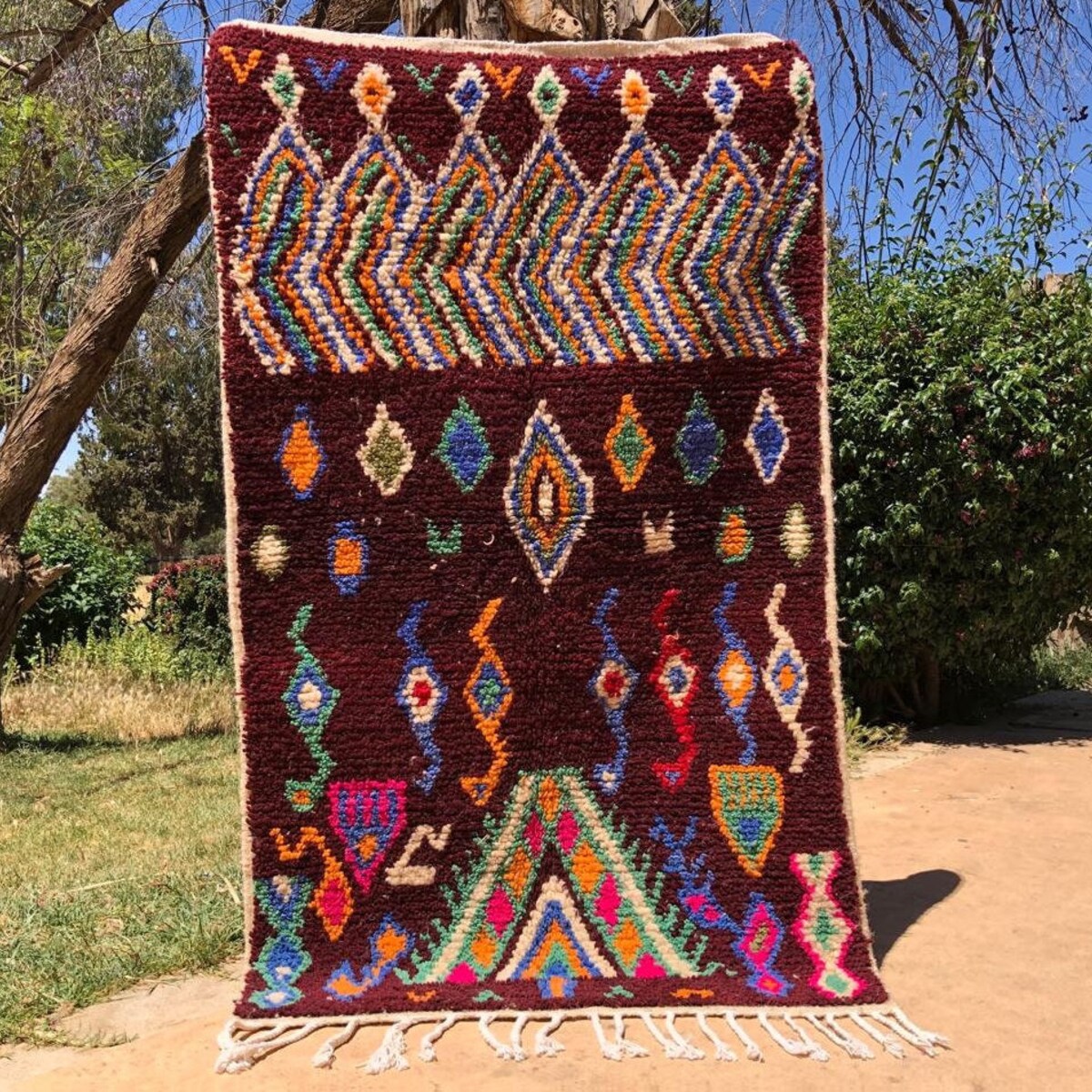 Brown Moroccan Rug, Authentic Custom Moroccan Rug, Gift Berber Carpet, Genuine Wool Rug, Beni Ourain Living Room Rug, Brown Custom Made Rug - Etsy