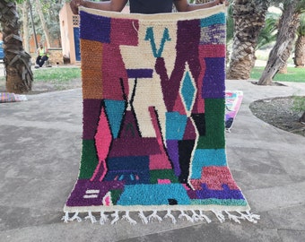 Authentic Beni Ourain Rug: Handwoven Moroccan Wool Rug, Custom Size