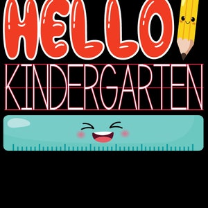 Hello Kindergarten Cute Kawaii Ruler