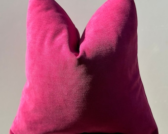 Pink Solid Chenille Pillow Cover, Woven Textured Pillow, Thick Pink Fabric, Pink Decor Cushion Cover, Home Gift, Custom Size Pillow