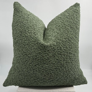 Copricuscino bouclé di lusso verde primavera, piccolo copricuscino in lana verde, copricuscino bouclé boho, cuscino decorativo bouclé di lusso, regalo per neomamme.