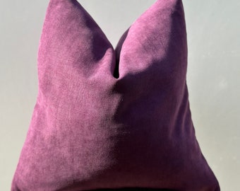 Fodera per cuscino in ciniglia viola prugna, cuscino decorativo viola, comoda fodera per cuscino europeo, realizzata in tessuto di ciniglia spesso e morbido, tutte le misure