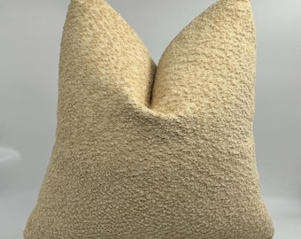 Cream Luxury Boucle Cover, Beige Wool Cushion Cover, Boho Boucle Pillow Cover, fluffy Boucle Throw Pillow Cover, Gifts For Home,All Sizes