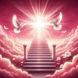 Memorial Background PNG | Digital Download for Obituary, Memorial Service, Funeral Program, Remembrance Design