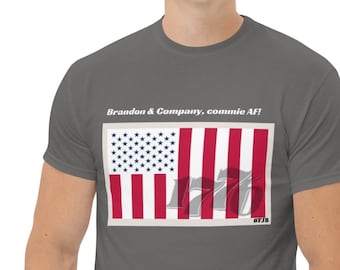 MEN'S PATRIOTIC Conservative T-shirt for Freedom lovers! US Peacetime Flag 1776