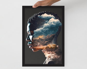 Afrocentric Framed poster | Mindful