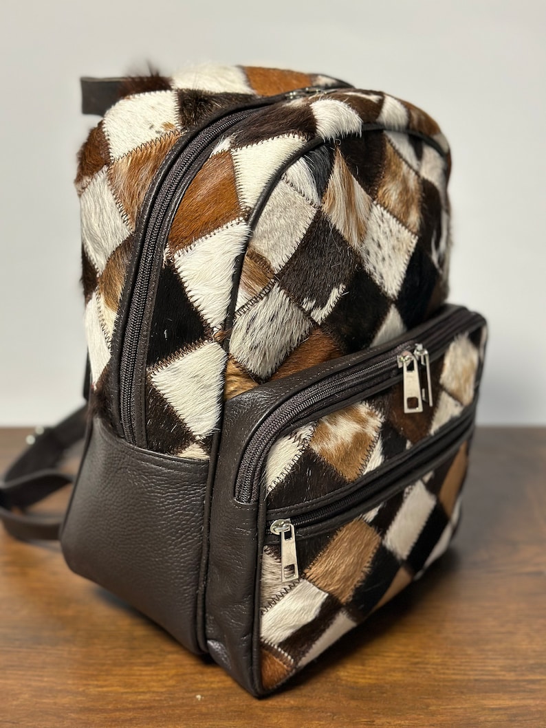 Retro Fashion Cowhide Backpack for Young Adults