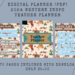 2024 Western Inspo Teacher Planner